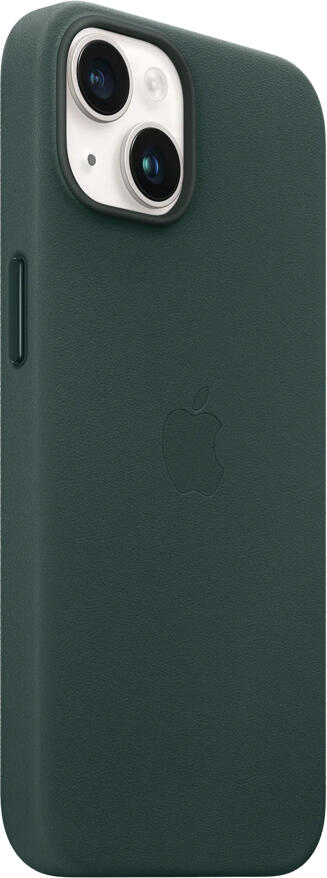 NO Brand Case Original Leather with MagSafe for iPhone 14, Forest Green