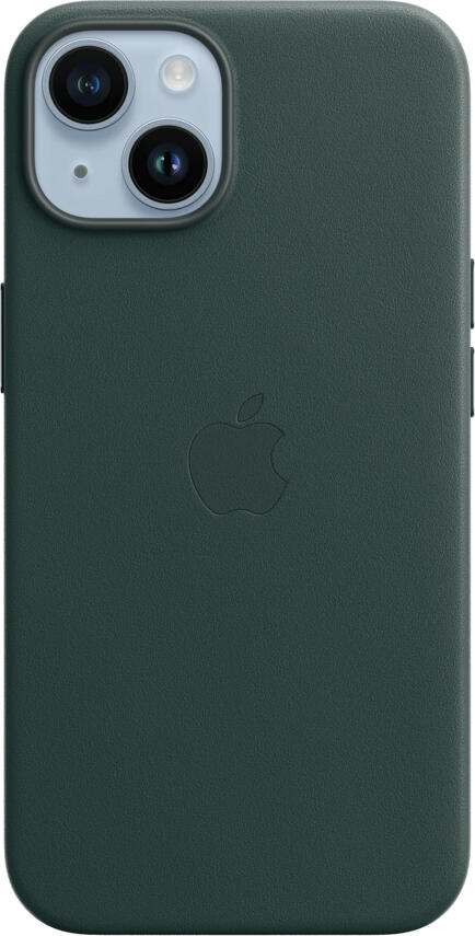 Apple iPhone 14 Leather Case with MagSafe MPP53ZM/A - Genuine Tanned Leather Protective Cover with Integrated Magnets for Wireless Charging