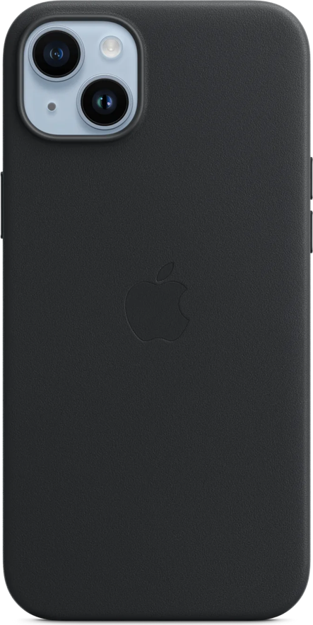 NO Brand Case Original Leather with MagSafe for iPhone 15 Plus/14 Plus, Midnight