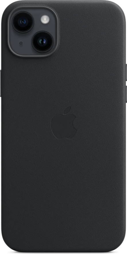 Husa Apple din Piele cu MagSafe pentru iPhone 14 Plus si iPhone 15 Plus, 6.7 inch, Protectie din Piele Naturala cu Compatibilitate Incarcare Wireless