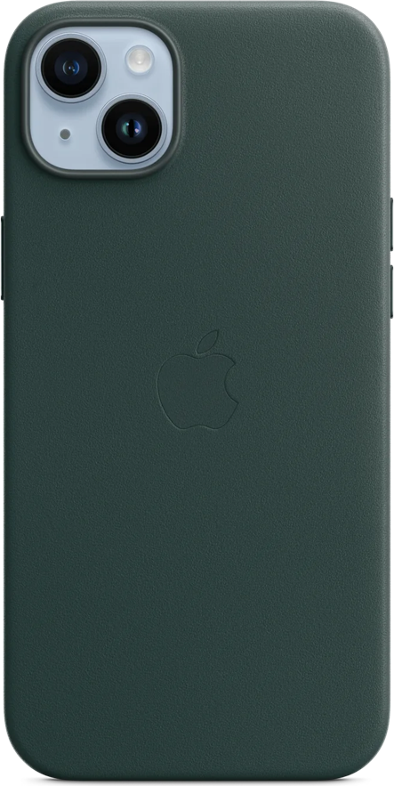 Кожаный чехол Apple с MagSafe для iPhone 15 Plus и iPhone 14 Plus, 6.7 дюйма, натуральная кожа, противоударный и пылезащитный, поддержка беспроводной зарядки