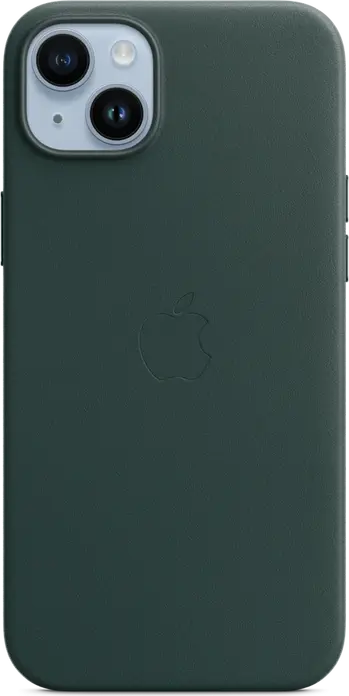 Кожаный чехол Apple с MagSafe для iPhone 15 Plus и iPhone 14 Plus, 6.7 дюйма, натуральная кожа, противоударный и пылезащитный, поддержка беспроводной зарядки