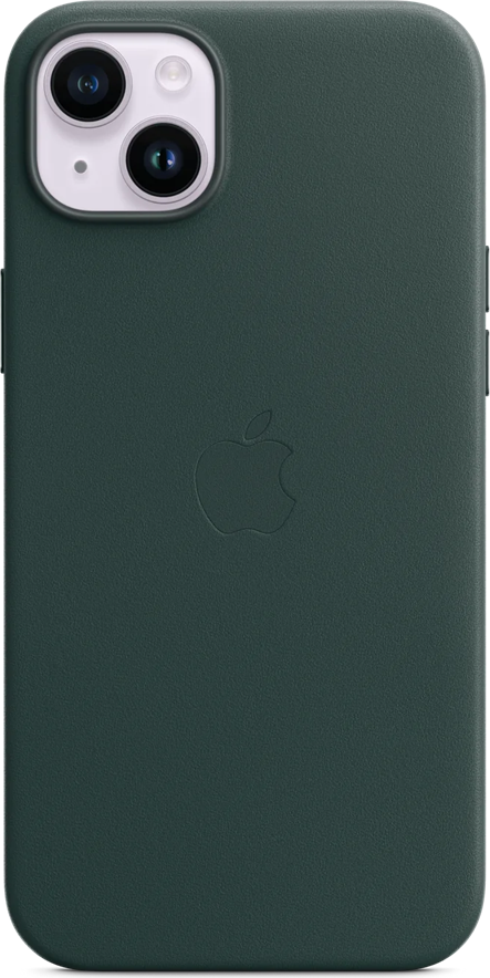 Кожаный чехол Apple с MagSafe для iPhone 15 Plus и iPhone 14 Plus, 6.7 дюйма, натуральная кожа, противоударный и пылезащитный, поддержка беспроводной зарядки