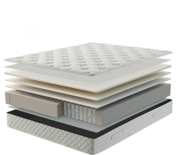 BRN Cashmere Orthopedic Mattress, 180x200 cm, 7-Zone Multi-Pocket Spring System, Breathable Knitted Cashmere Fabric, 26 cm Height, Spinal Alignment Support