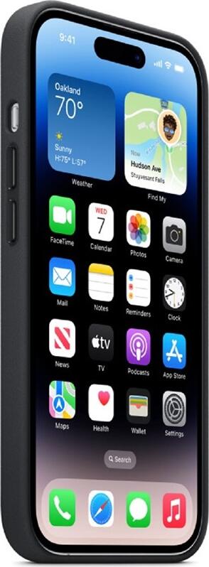 NO Brand Case Original Leather with MagSafe for iPhone 14 Pro, Midnight