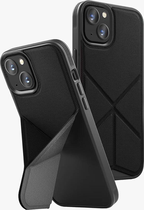 Uniq Case Hybrid Magclick Charging Transforma for iPhone 15 Pro Max, Black