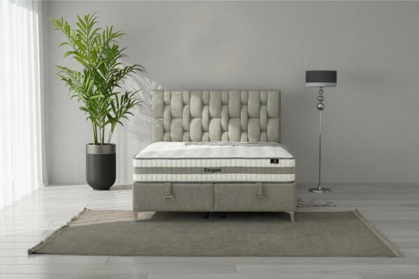 Saltea Ortopedica BRN Elegant fara arcuri, Spuma, 90x200 cm, Inaltime 23 cm, Fermitate Medie, 7 Zone, cu Aloe Vera, Antibacteriana si Hipoalergena, Body Balance