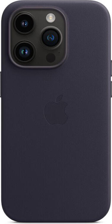 NO Brand Case Original Leather with MagSafe for iPhone 14 Pro, Ink
