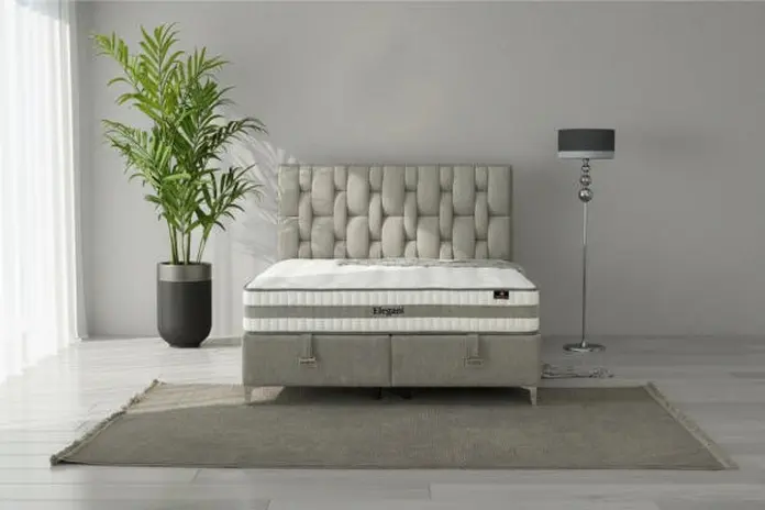 Saltea Ortopedica BRN Elegant fara arcuri, Spuma, 180x200 cm, Inaltime 23 cm, Fermitate Medie, 7 Zone, cu Aloe Vera, Antibacteriana si Hipoalergena, Body Balance