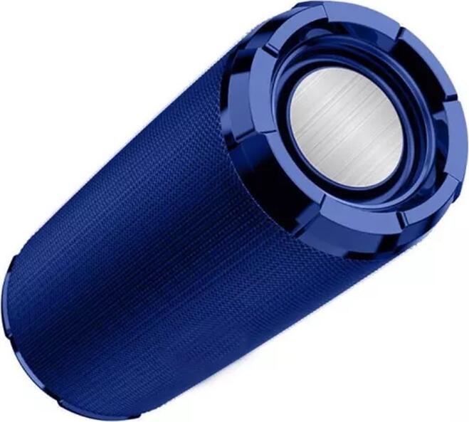 Boxa Bluetooth 5.0 Kakusiga KSC-602 Seria MAIDI Sports, Albastru, Putere 10W, Radio FM, USB, AUX, Design Cilindric Portabil cu Curea, 180x72mm