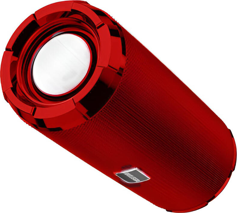 Boxa Bluetooth 5.0 Kakusiga KSC-602 Seria MAIDI Sports, Roșu, Putere 10W, Radio FM, USB, AUX, Design Cilindric Portabil cu Curea, 180x72mm