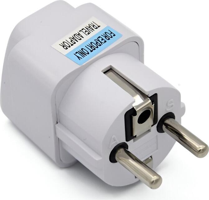 Adaptor Casca DMLink EU, Convertor Stecher Calatorie, 10A 250V AC, Plastic Rezistent la Temperaturi Ridicate, Compatibil cu Prizele EU Tip C si F, Alb