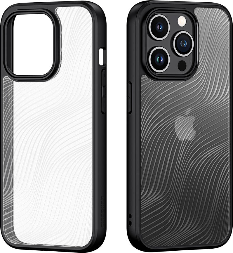 Dux Ducis AIMO Case for iPhone 15 Pro, MagSafe Compatible Transparent TPU Polycarbonate Shockproof Cover with Raised Edges and Anti-fingerprint