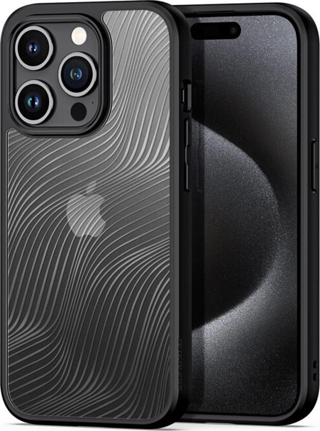 Dux Ducis AIMO Case for iPhone 15 Pro Max 6.7", MagSafe Compatible Shockproof Cover, Hardened Polycarbonate and TPU, Wireless Charging Support