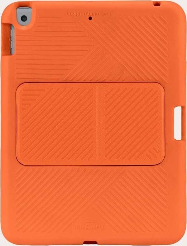 Tucano Adamo Eva Case for iPad 10.2 inch (7th, 8th, 9th Gen), Shock Resistant EVA Protective Cover with Integrated Stand and Pencil Slot, Orange