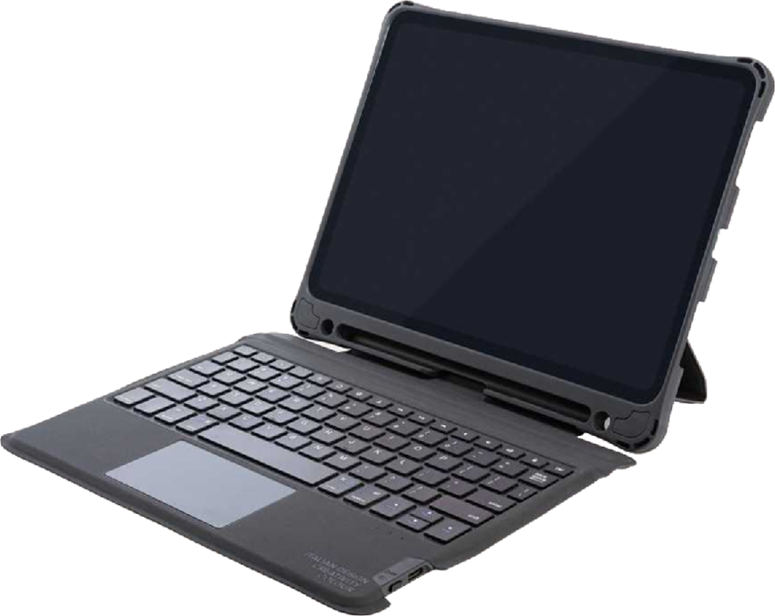 Tucano Tasto Trackpad Case for iPad 10.9 10th Gen (2022), Detachable Wireless Bluetooth Keyboard with Integrated Trackpad, Military Grade Protection, Black