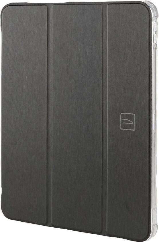 Tucano Folio Case for iPad 10.2-inch (7th, 8th, 9th Gen), Satin Polycarbonate and TPU Protective Cover with Integrated Adjustable Stand, Black