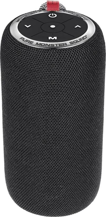 Monster S310 Superstar Portable Bluetooth 5.0 Speaker, 20W Pure Monster Sound, 4000mAh Battery, 24h Playtime, IPX5 Waterproof, Built-in Mic, Black
