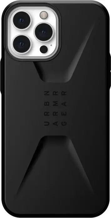 Urban Armor Gear UAG Civilian Case for Apple iPhone 13 Pro 5G, HyperCush Impact Protection, 6m Drop Protection, Aero-Channel Thermal Management, Black