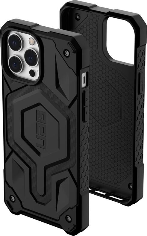 UAG Monarch Pro Case for Apple iPhone 13 Pro, MagSafe Compatible, 6m Military Drop Protection, 5-Layer Industrial Armor Shell, Black