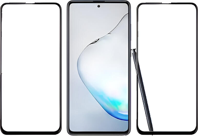 Helmet Diamond Glass 4D Tempered Glass Screen Protector for Samsung Note 10 Lite, Full Coverage Shockproof and Scratch Resistant Front Glass, Black