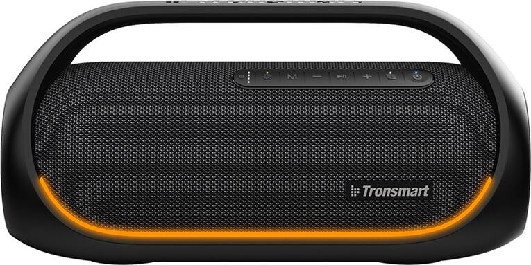 Tronsmart Bang Portable Party Speaker, 60W SoundPulse Audio, Bluetooth 5.3, IPX6 Waterproof, Beat-driven LED Lights, Powerbank, NFC, 15h Playtime, Black