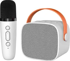 NO Brand KTV Portable Karaoke Set Microphone and Speaker P2, 6W, White