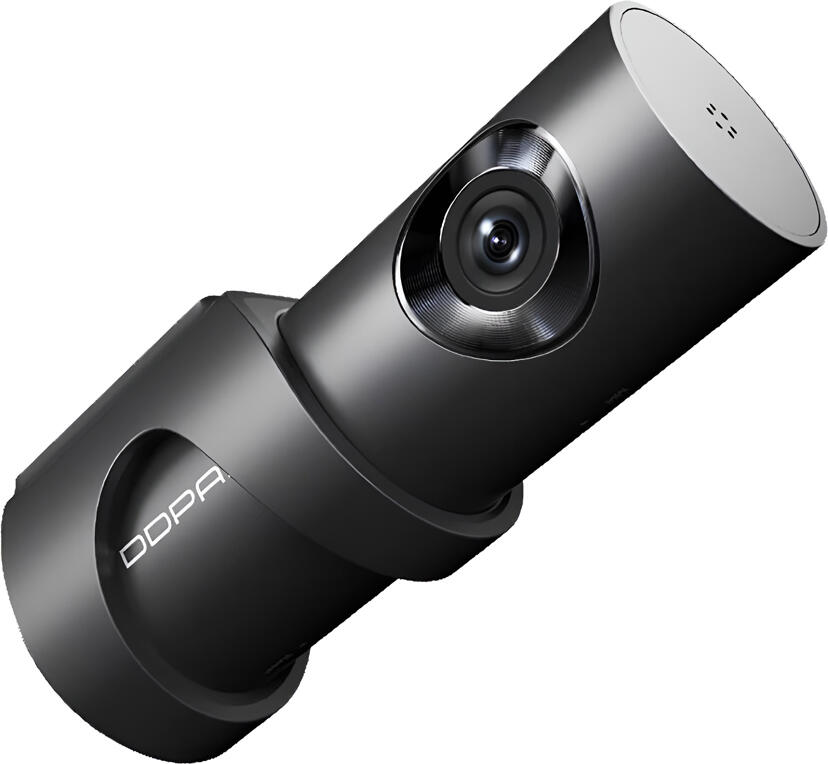 DDPai Mini 3 Dash Cam, 1600P Resolution, 32GB eMMC Storage, HUAWEI Hisilicon Processor, WDR, 140° Wide Angle, Wi-Fi, 360° Rotation, Black