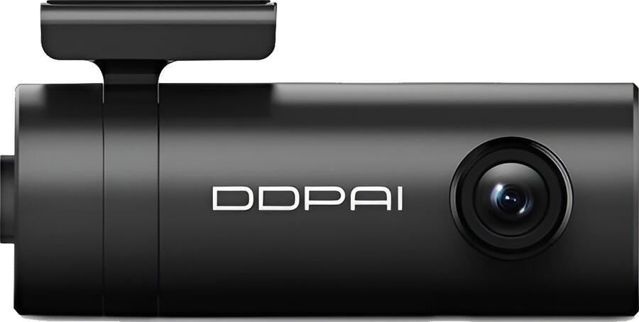 DDPAI Mini Dash Cam Full HD 1080p Car Camera, 140° Wide Angle, Built-in eMMC Storage & TF Card Support, Wi-Fi App Control, Rotating Lens, Black