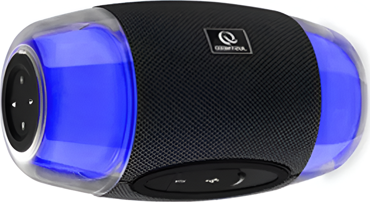 Boxa Wireless Bluetooth Helmet G9 cu Lampa de Noapte Transparenta, Putere 16W RMS, Baterie 4000mAh, Slot Card TF, Control Tactil, Plastic Alb