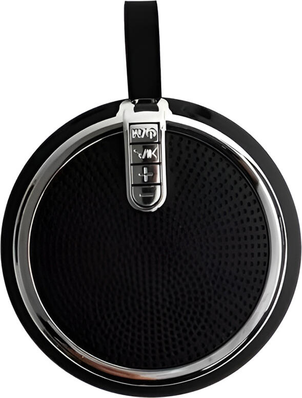 Helmet MN11 Portable Bluetooth Speaker, 5W RMS, Wireless Audio for Phone Tablet Laptop, Metal and Plastic, Round Form Factor, Black
