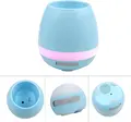 Портативная Bluetooth колонка K3 Music Flower Pot, умный цветочный горшок с сенсорным управлением, LED подсветкой, аккумулятор 1200мАч, USB/AUX, синий