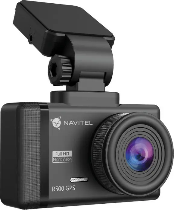 Видеорегистратор Navitel R500 GPS Full HD 1080p 30FPS, IPS экран 2.35", угол обзора 130°, ночная съемка, G-сенсор, суперконденсатор, черный