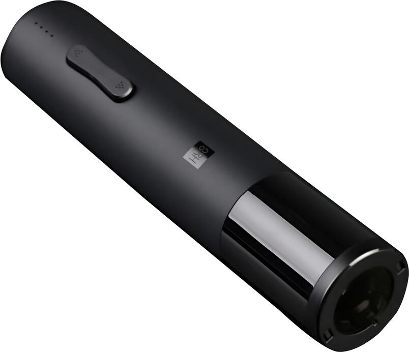 Huohou HU0027 Electric Wine Bottle Opener, Rechargeable Lithium Battery, Aluminum Alloy, LED Indicator, 6s Fast Opening, MicroUSB, Black