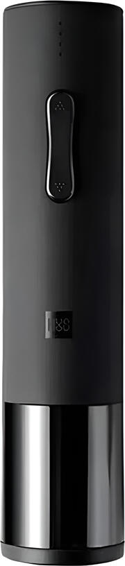 Huohou HU0027 Electric Wine Bottle Opener, Rechargeable Lithium Battery, Aluminum Alloy, LED Indicator, 6s Fast Opening, MicroUSB, Black