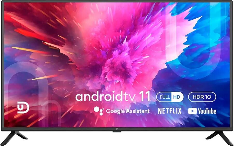 Смарт-телевизор UD 65U6210 65 дюймов 4K UHD, LED DLED панель, Android 11, HDR 10, Dolby Audio, двухдиапазонный Wi-Fi, Bluetooth 5.0, 3x HDMI, 2x USB, черный
