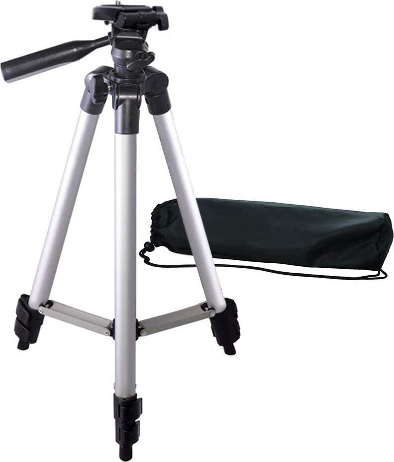 AccExpert Tripod Photography Aluminum 106cm (Supports Digital Cameras), Black