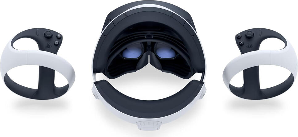 Sony PlayStation VR2 (PS VR2) Virtual Reality Headset for PS5, 4K HDR OLED Display, 120Hz, Eye Tracking, Haptic Feedback, Sense Controllers, White