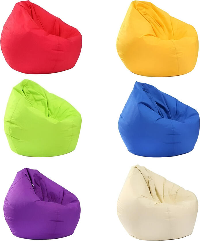 AccExpert Bean Bag Chair, Classic Pear Shape, High-Quality Polyester Textile, EPS Beads Filling, Double Stitched, 150 kg Max Load, Indoor & Outdoor