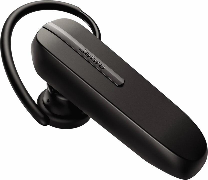 Монофоническая Bluetooth-гарнитура Jabra Talk 5, беспроводная внутриканальная с заушным креплением, HD-голос, шумоподавление, до 11 ч разговора, черная