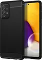 Чехол Helmet с текстурой карбона для Samsung Galaxy A72, противоударный TPU защитный кейс с усиленными углами, 6.7 дюйма, черный