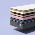 Saltea Ortopedica Almir Latex Ice, 90x200 cm, Latex Natural, Spuma Memory Gel cu Efect de Raciunire, Fibra de Cocos, Dual-Sided Semi-Moale/Semi-Dura, 25cm, Husa Detasabila
