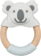 Bibipals Teething Ring Koala, Grey and Charcoal