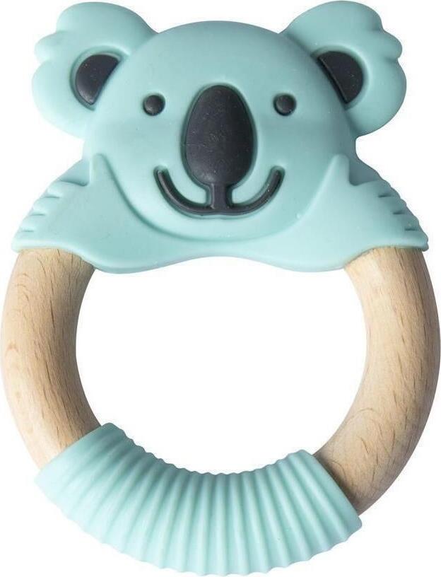 Bibipals Teething Ring Koala, Blue and White