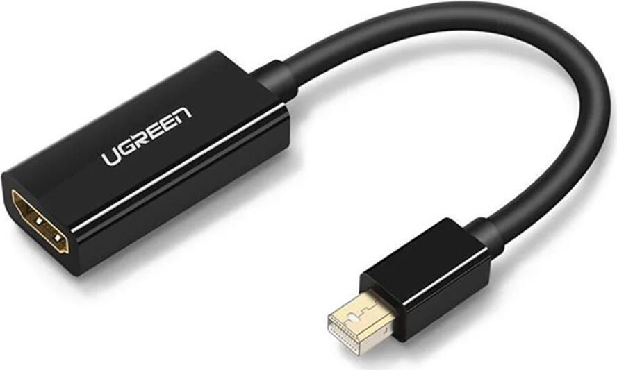 Adaptor UGREEN MD112 Mini DisplayPort la HDMI, Rezolutie 4K@60Hz UltraHD Video si Audio, Conectori Platinati cu Aur, Plug & Play pentru MacBook, Surface, PC