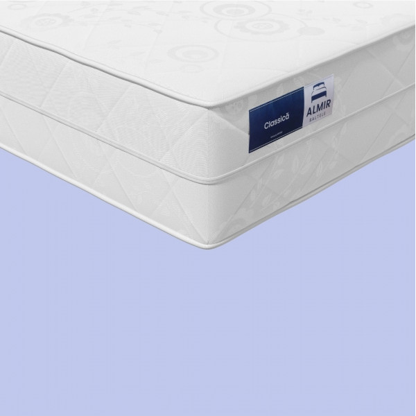 Almir Classic Spring Mattress, 100x190 cm, Pocket Springs Core, Medium Firmness, Removable Cover, 22 cm Height, Orthopedic Support