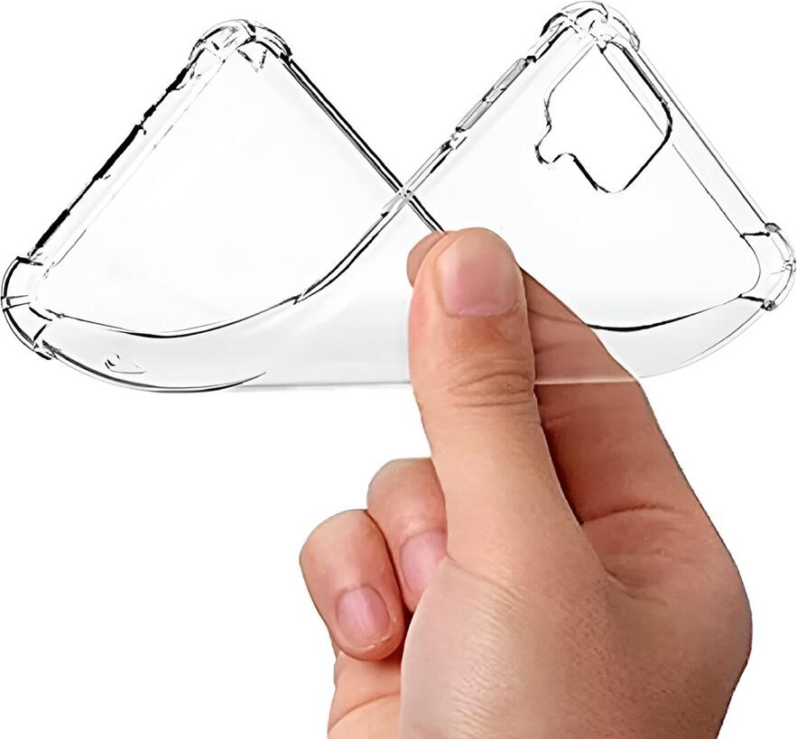 Husa Helmet TPU Transparenta pentru Samsung Galaxy A22 si M32, 6.4 inch, Shock-Absorbent, Flexibila, Rezistenta la Zgarieturi, cu Margini Ridicate, Culoare: Transparent