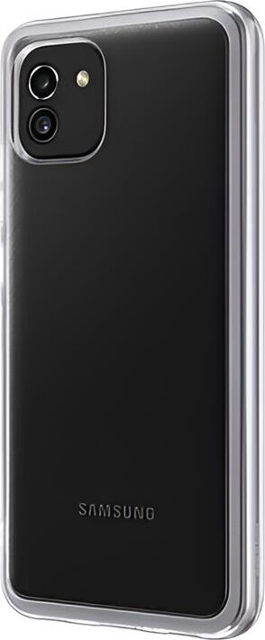 Helmet TPU Case for Samsung Galaxy A03, Transparent Shockproof Protective Cover, Scratch Resistant with Raised Edges, Lightweight Anti-Slip Design