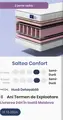 Almir Confort Orthopedic Pocket Spring Mattress, 200x200 cm, Semi-Firm Double-Sided, 22cm Height, Removable Cover, Includes 2 Free Pillows