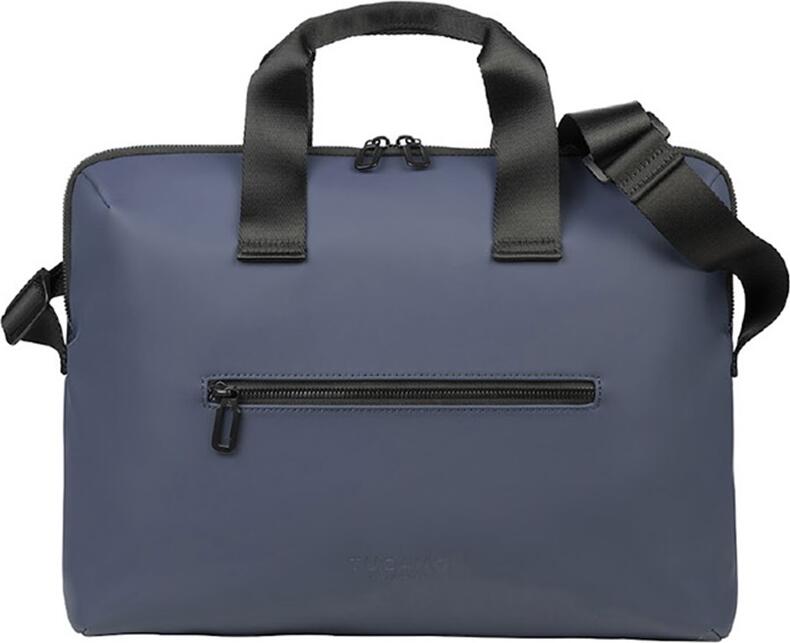 Tucano Gommo Bag BGOM15-B Laptop Case for 15.6 inch Laptops and MacBook Pro 16, Rubberized Polyurethane Water-Resistant Bag with Shoulder Strap, Blue